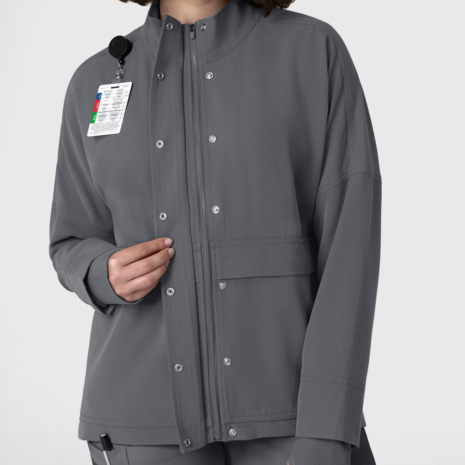 Felpa donna 8132 zip pewter