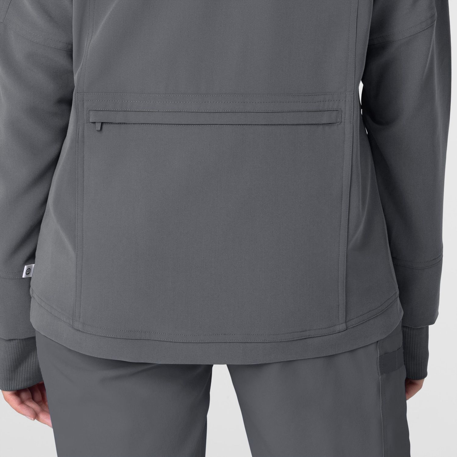 Felpa donna 8132 zip pewter