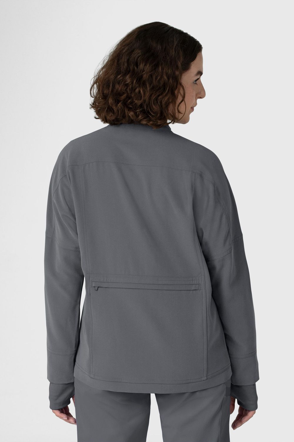 Felpa donna 8132 zip pewter