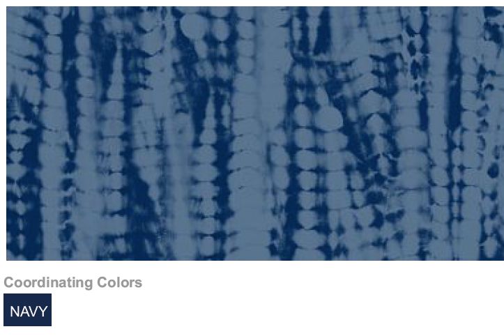 Casacca 6167 scollo a Y Shibori Navy