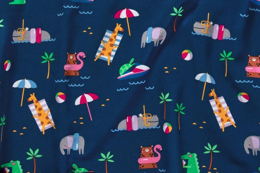 Casacca scollo a V - Safari Splash