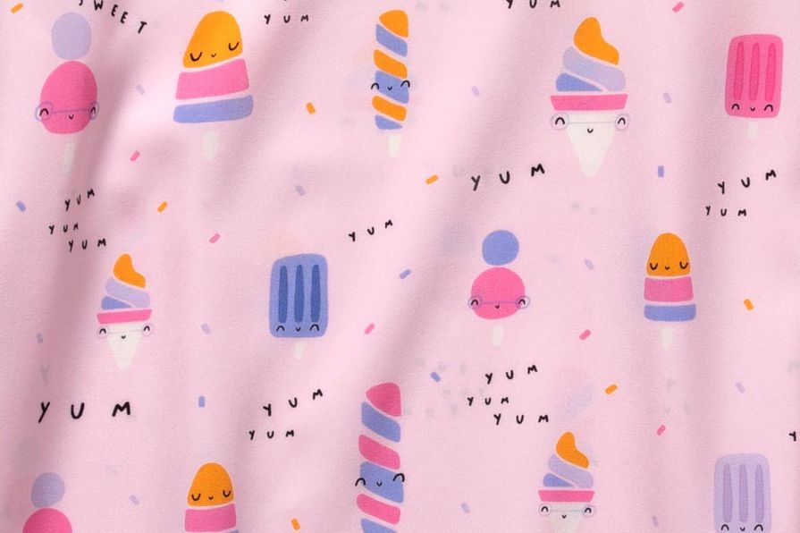 Casacca scollo arrotondato con piccola V - Nice Cream