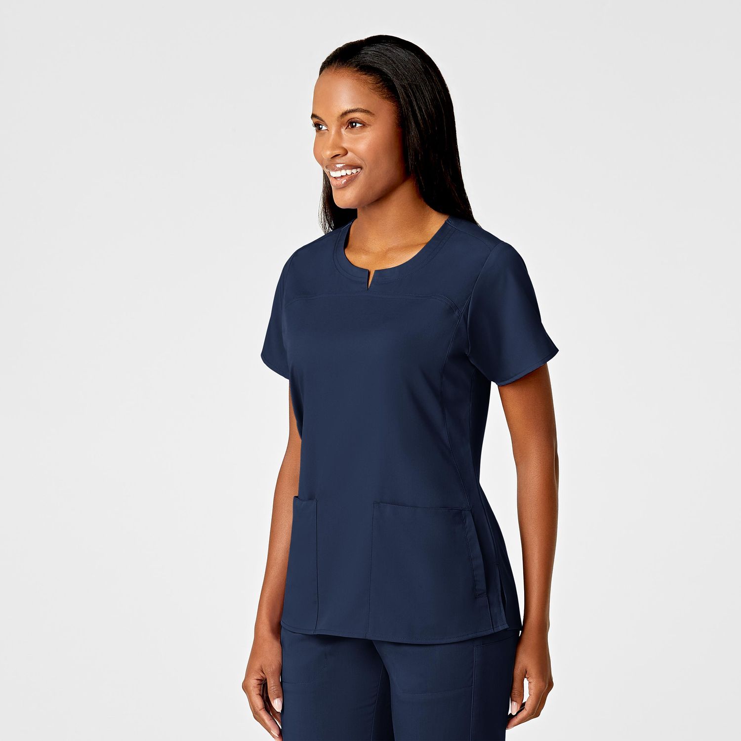 Casacca donna 6419 girocollo navy blue