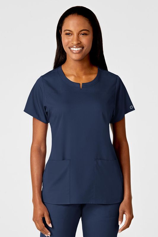 Casacca donna 6419 girocollo navy blue