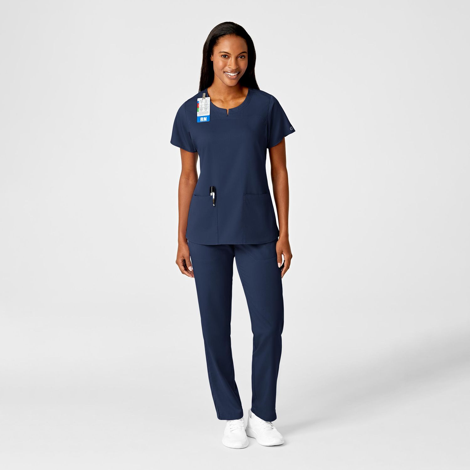 Casacca donna 6419 girocollo navy blue