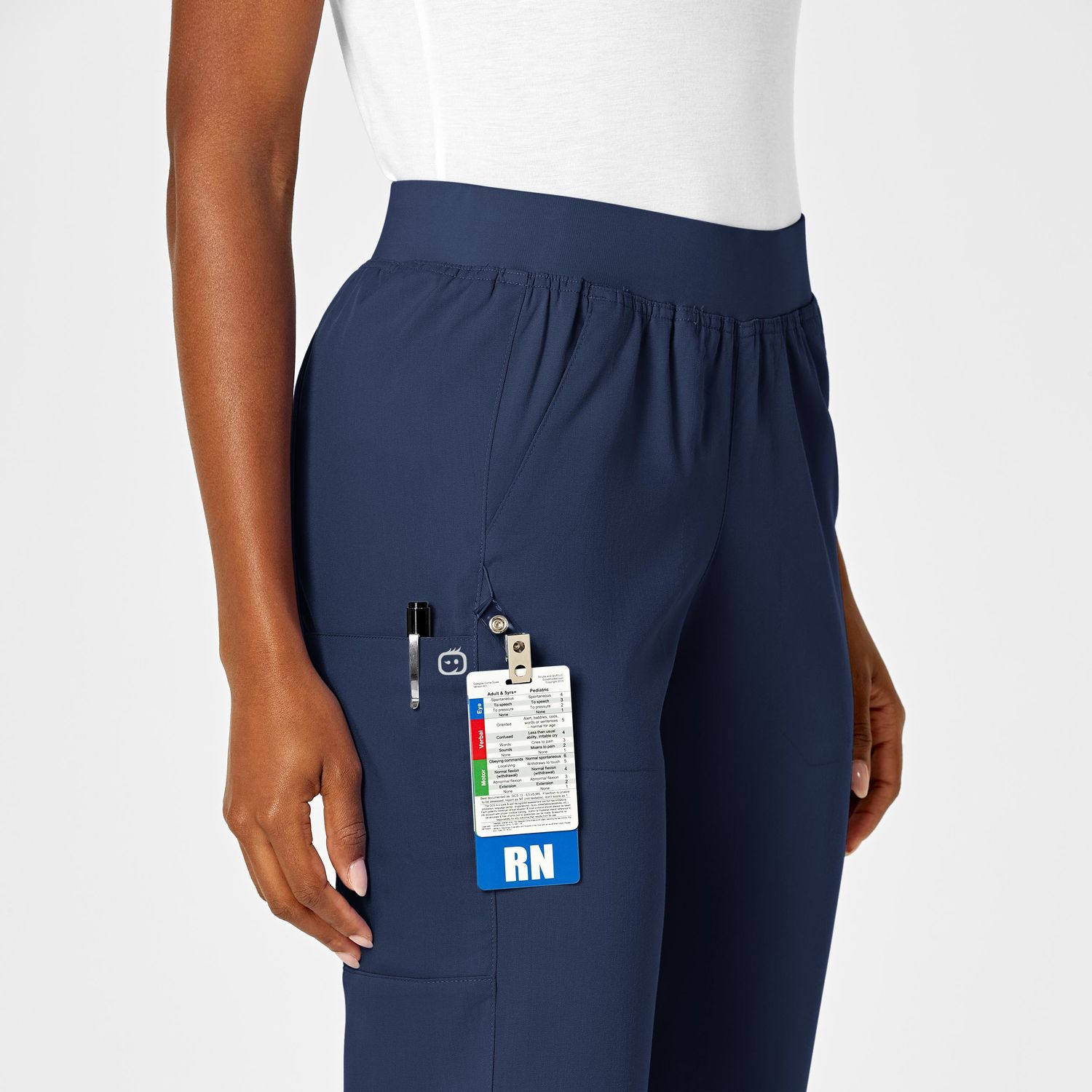 Pantalone donna 5419 cargo 7 tasche navy blue