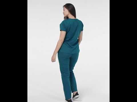 Pantalone donna 5419 cargo 7 tasche navy blue