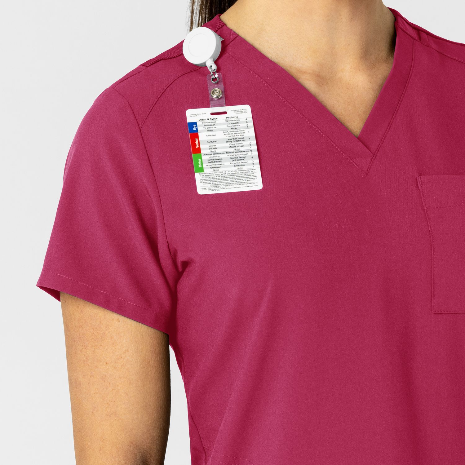 Casacca donna 6045 scollo a V magenta