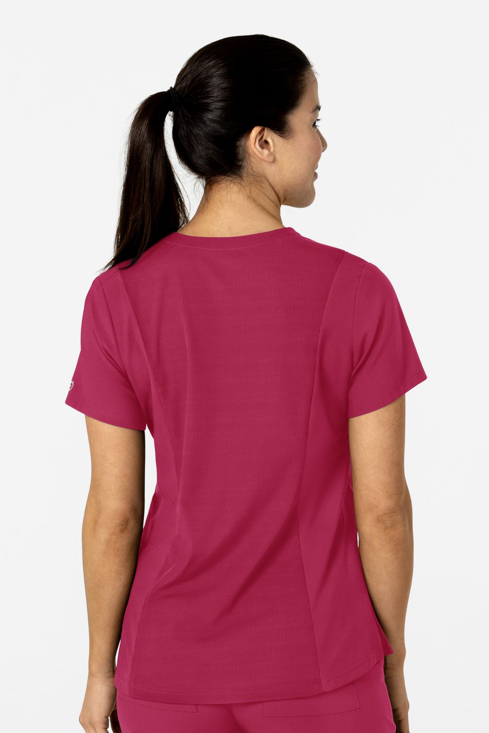Casacca donna 6045 scollo a V magenta