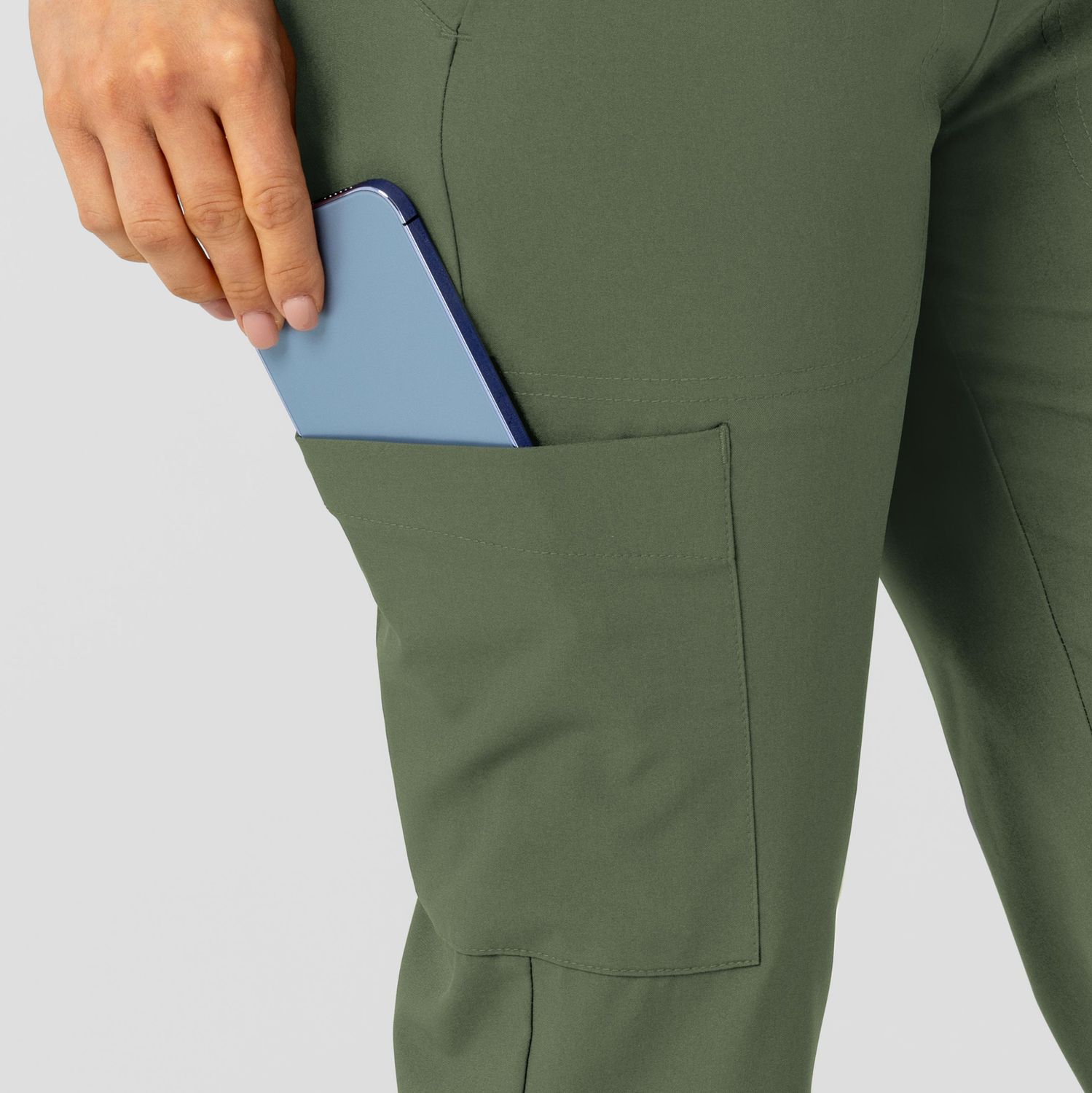 Pantalone donna 5045 sport 8 tasche olive