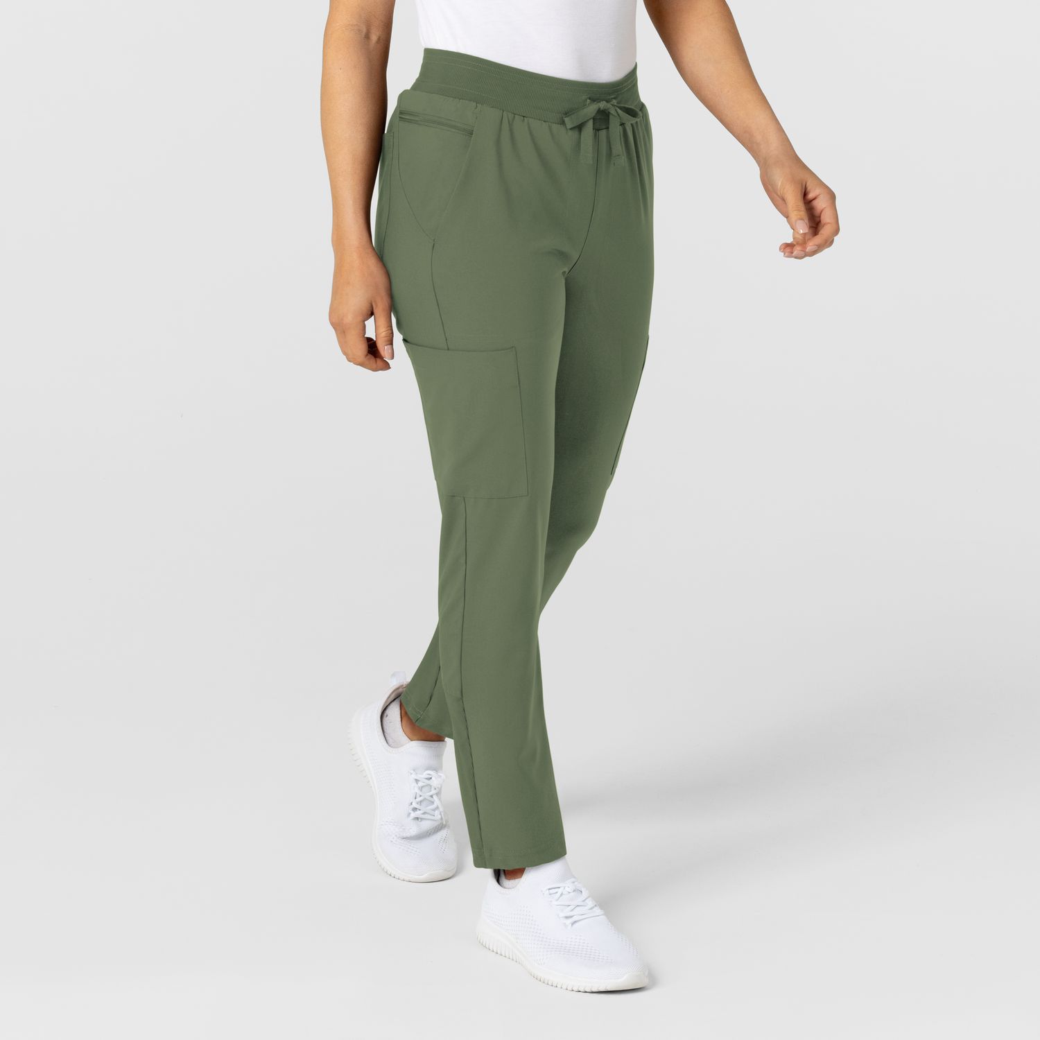 Pantalone donna 5045 sport 8 tasche olive