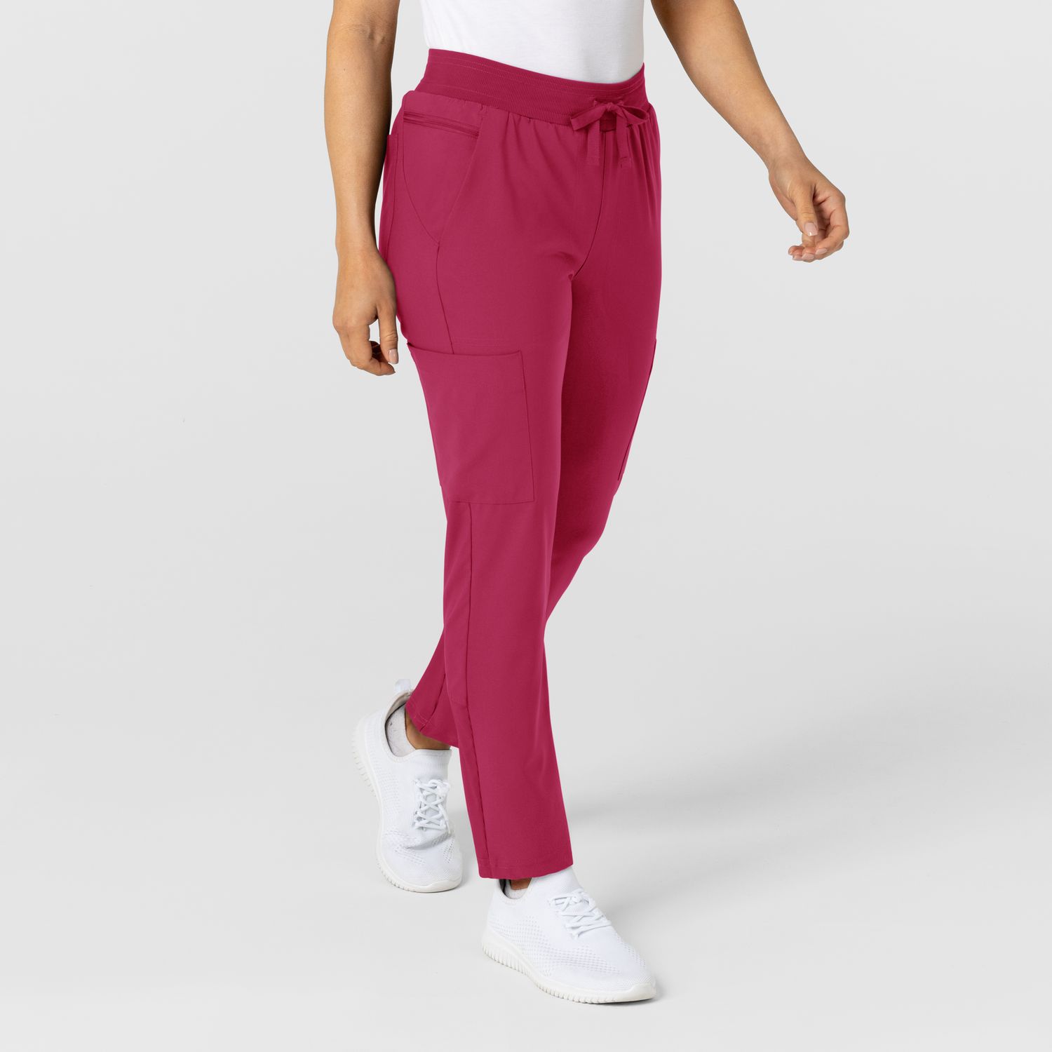 Pantalone donna 5045 sport 8 tasche magenta