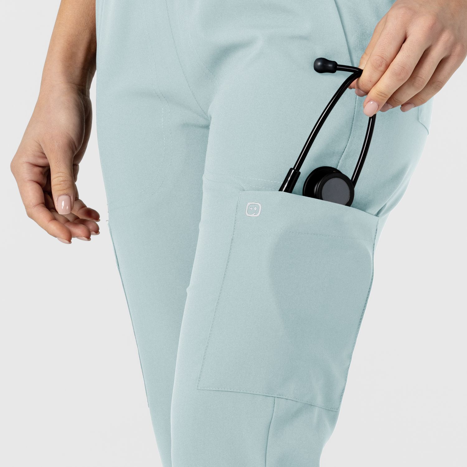 Pantalone donna 5045 sport 8 tasche sky blue