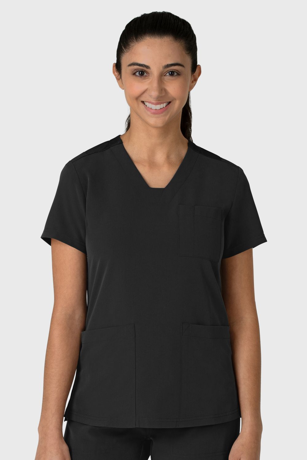 Casacca donna 6132 scollo a V black
