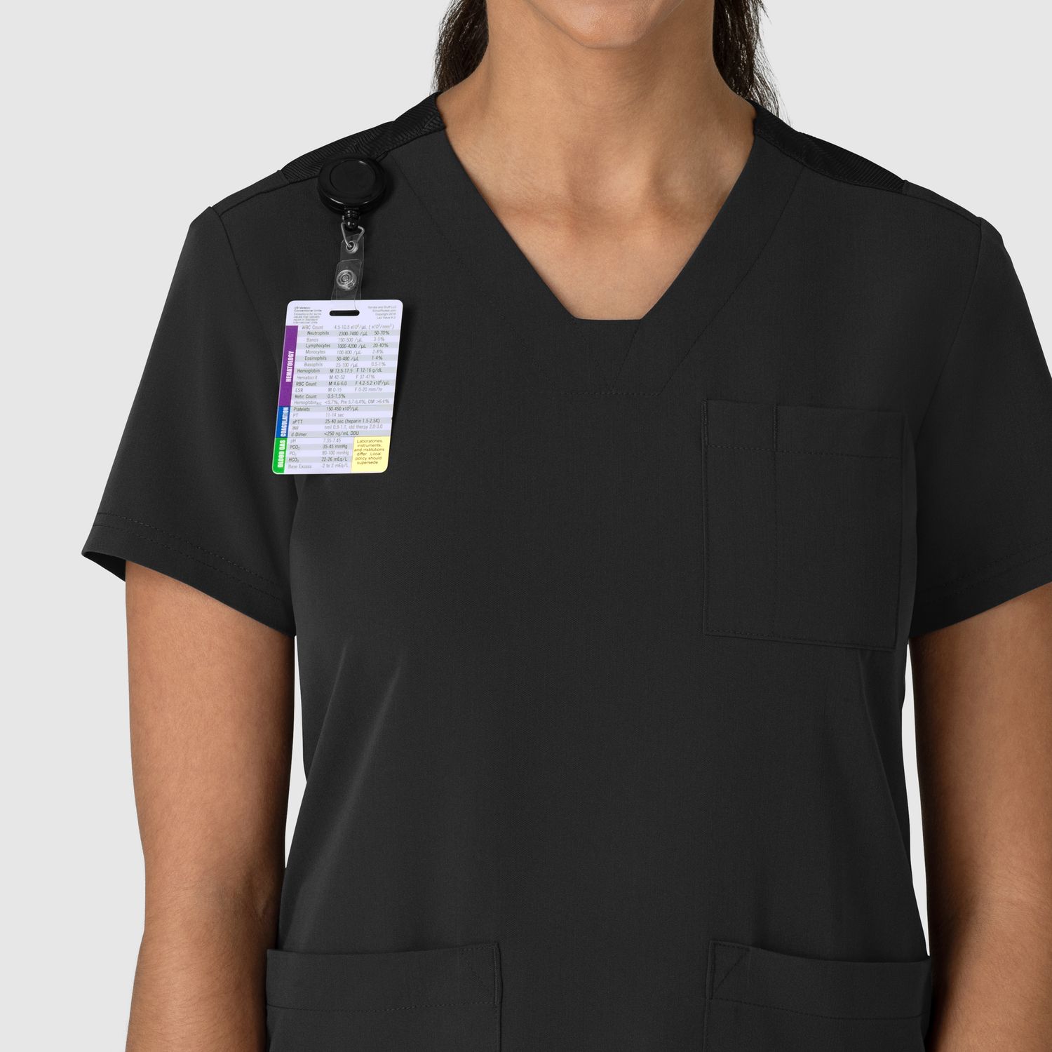 Casacca donna 6132 scollo a V black