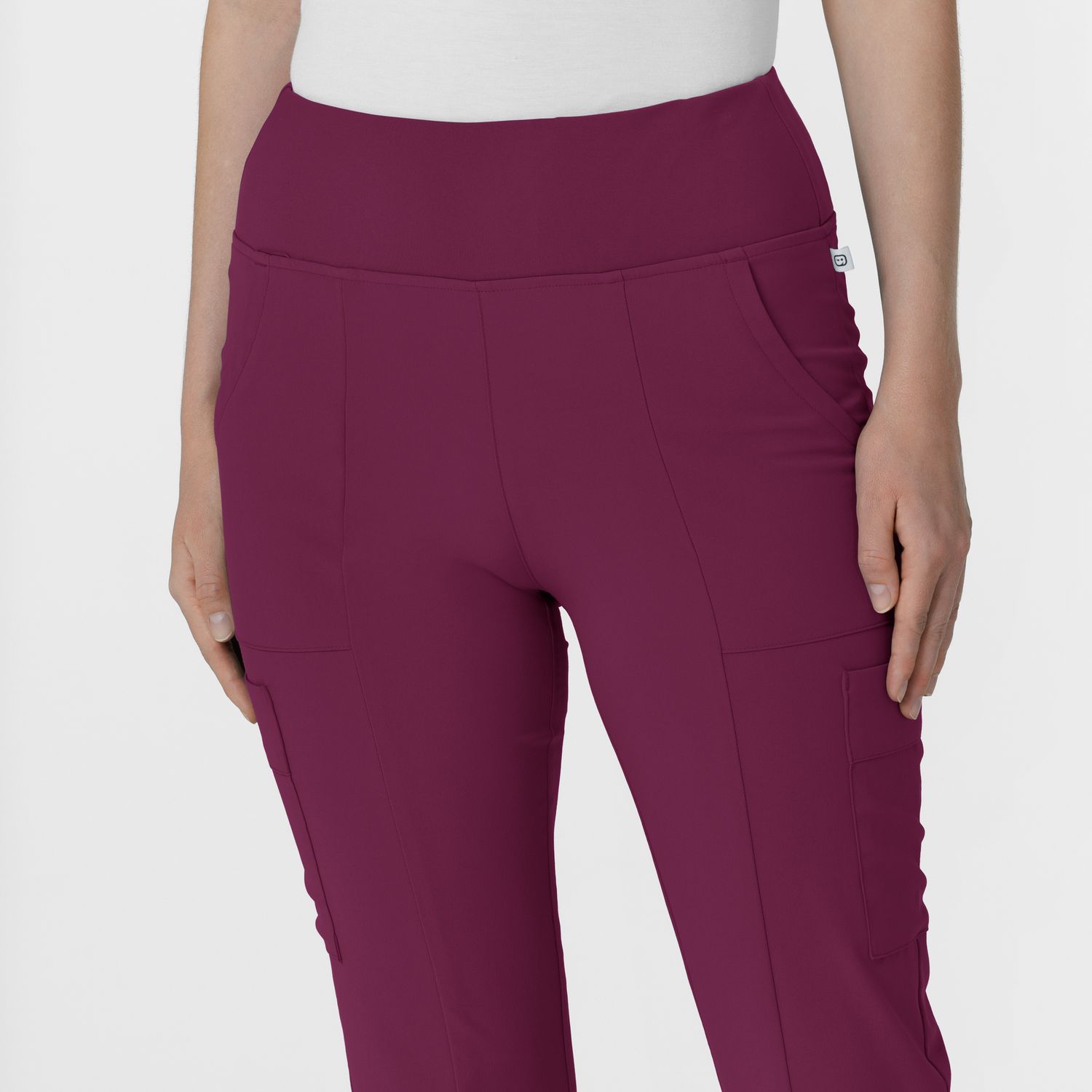Pantalone donna 5534 cargo svasato wine