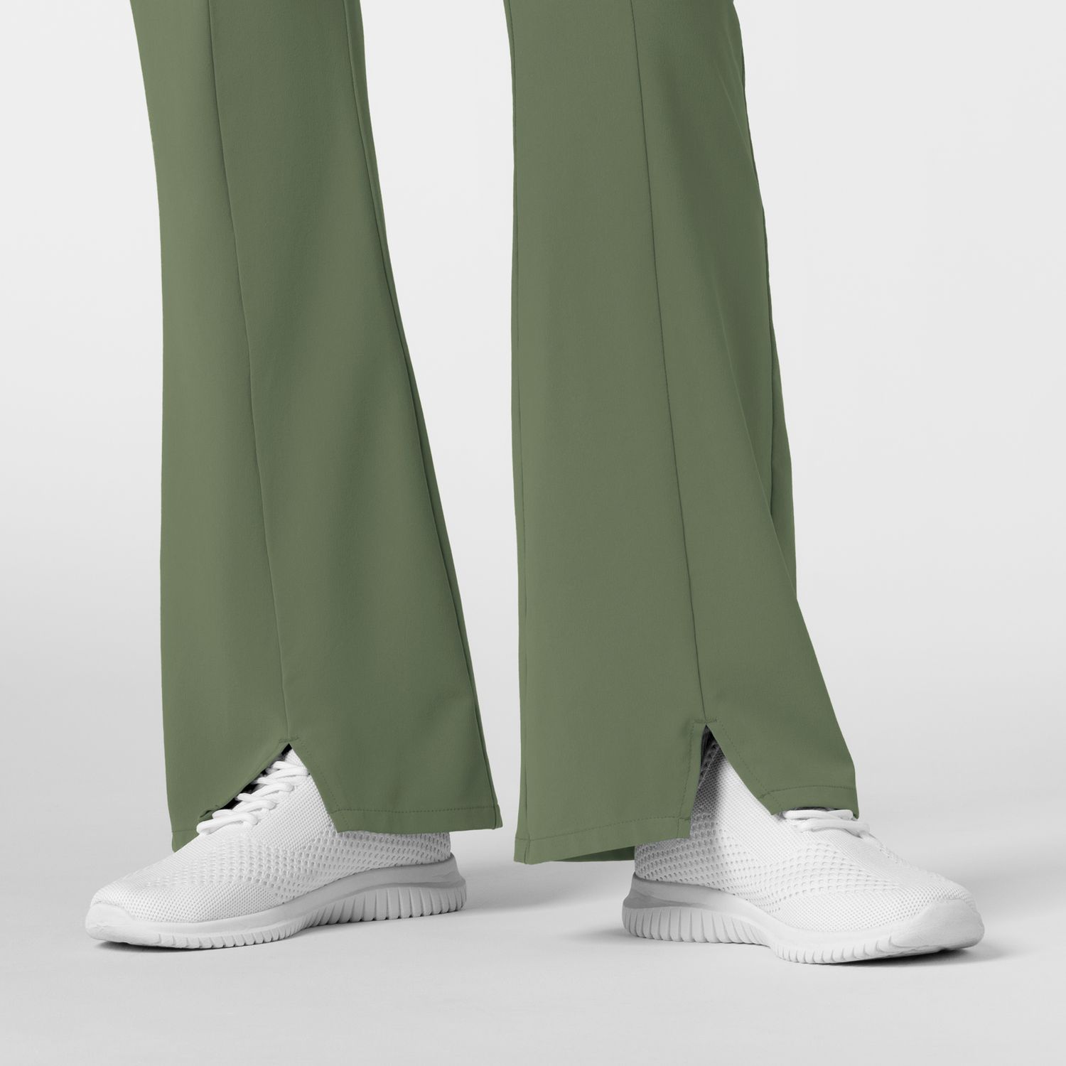 Pantalone donna 5534 cargo svasato olive