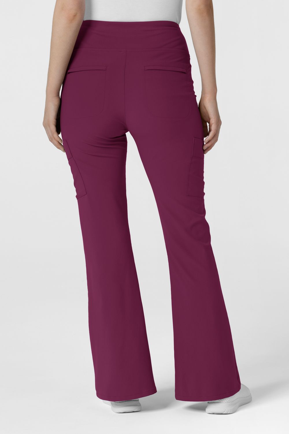Pantalone donna 5534 cargo svasato wine