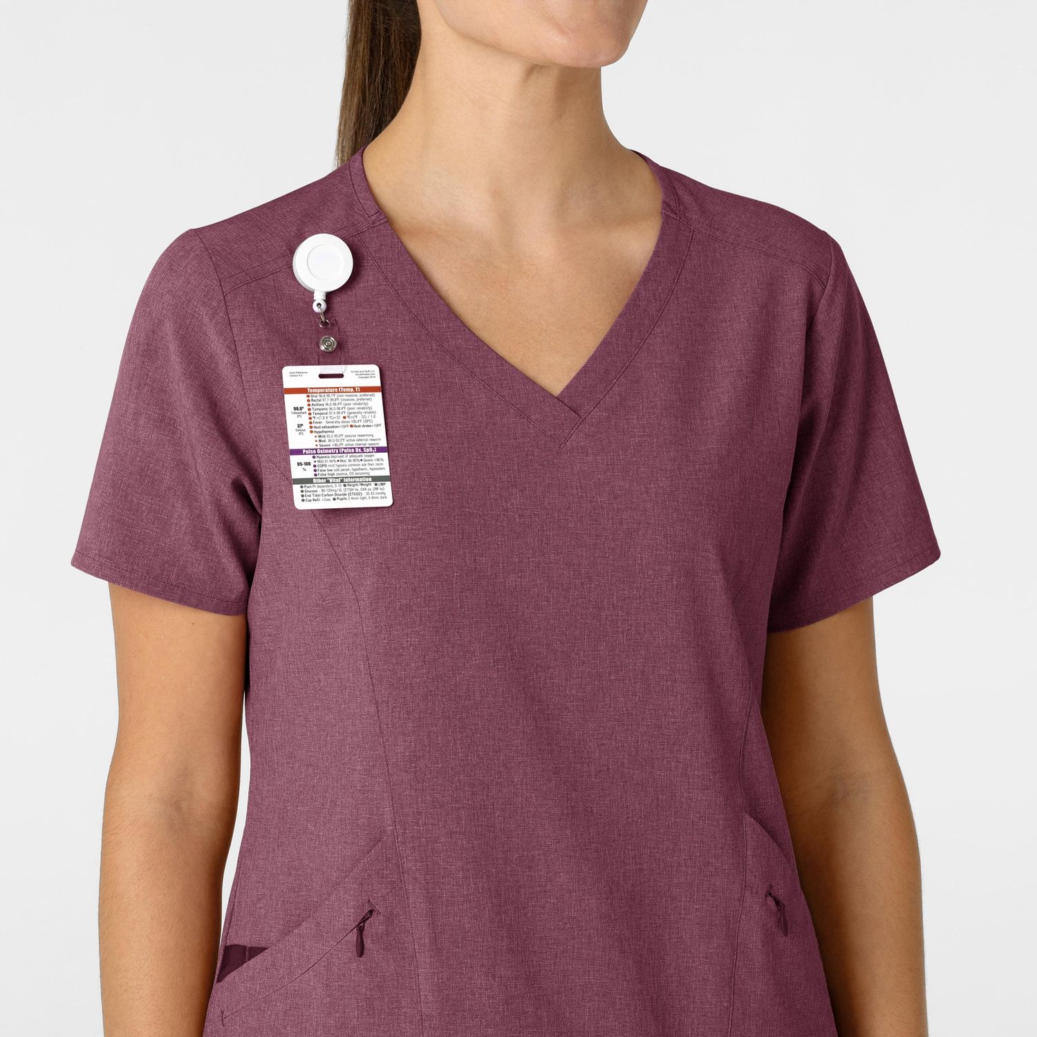Casacca donna 6134 scollo a V wine heather