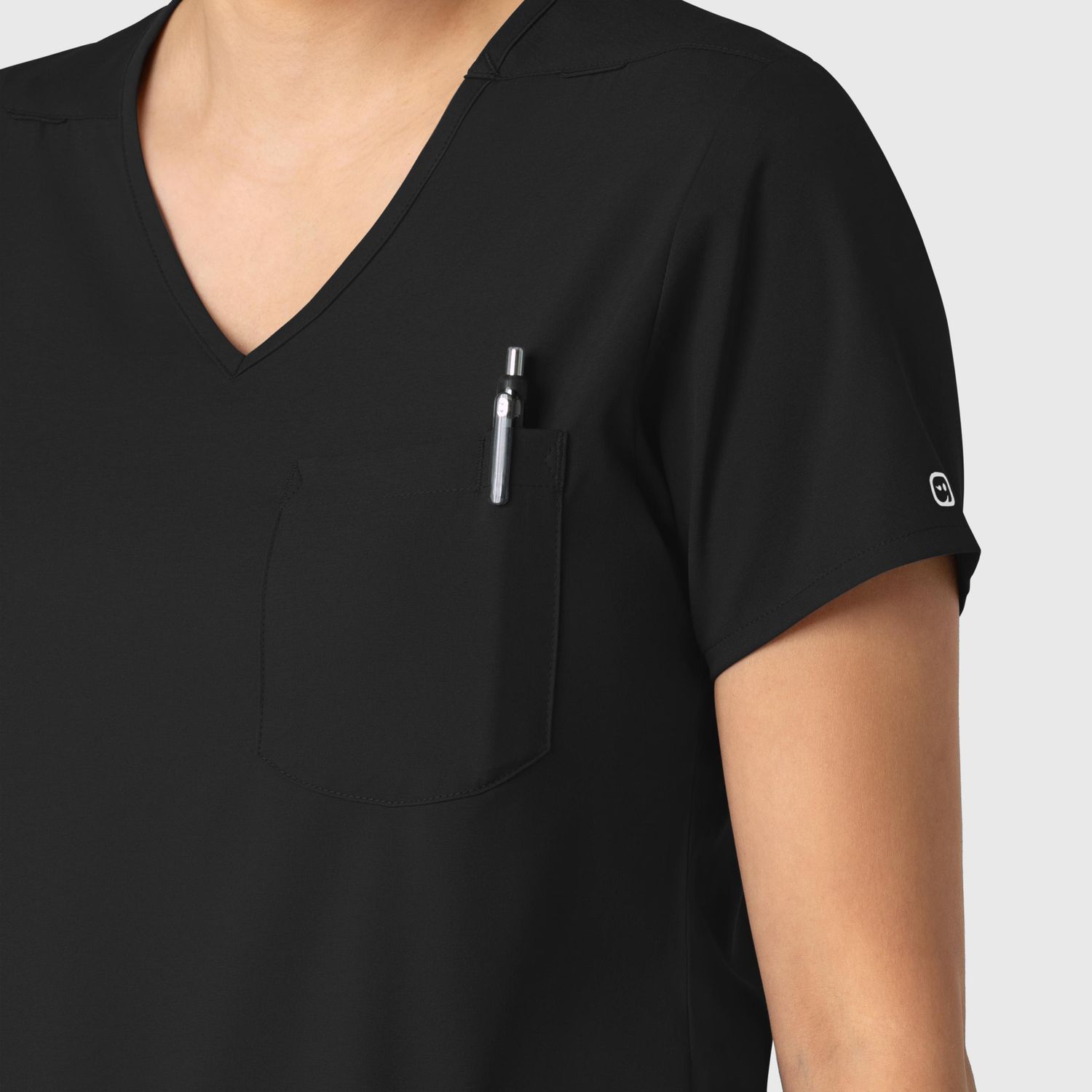 Casacca donna 6151 scollo a V black