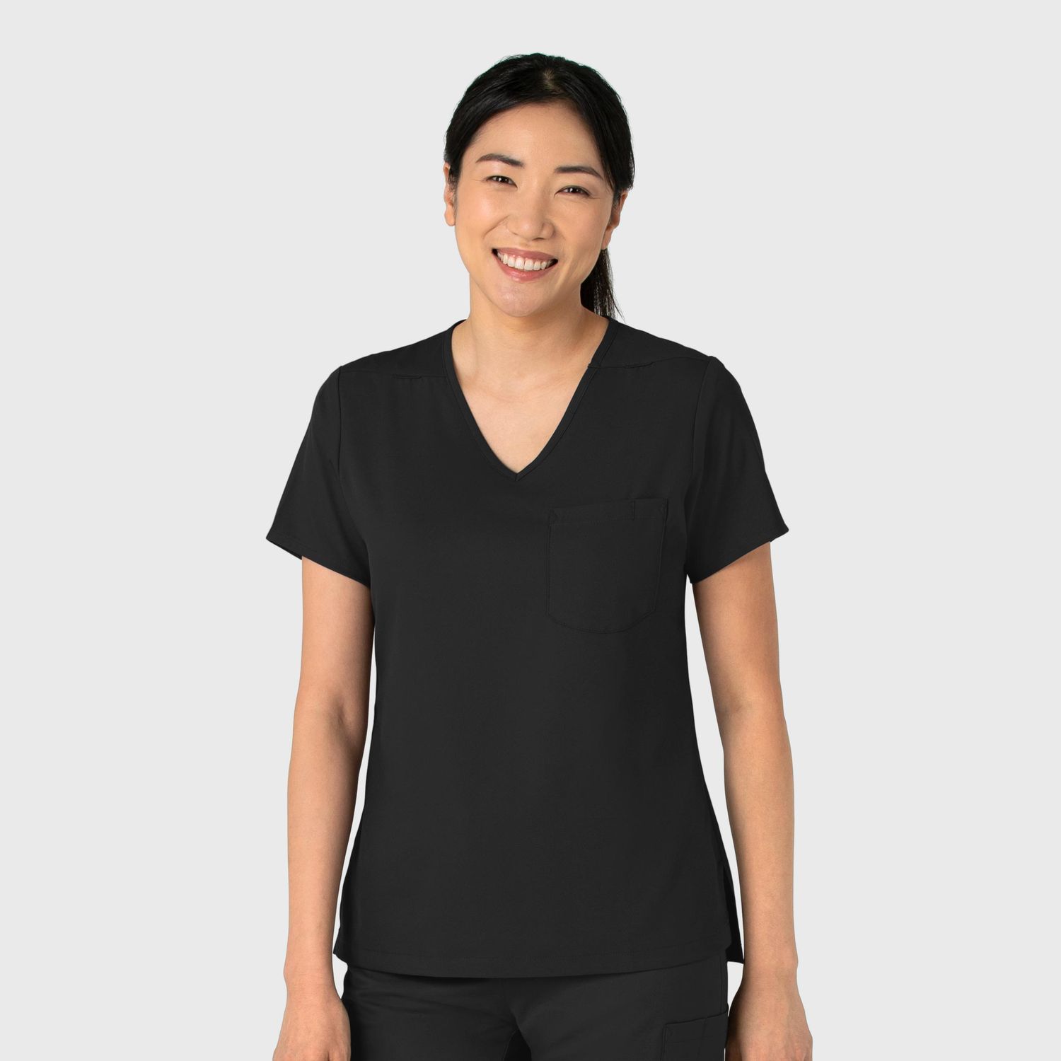 Casacca donna 6151 scollo a V black