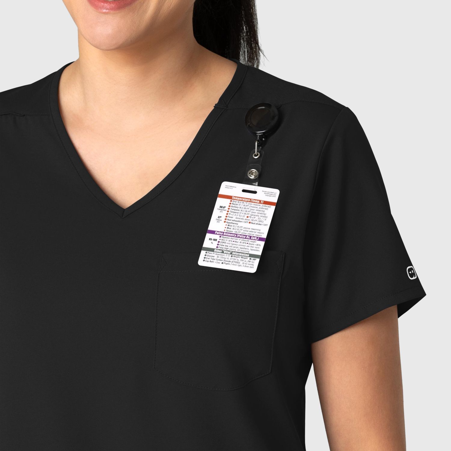 Casacca donna 6151 scollo a V black