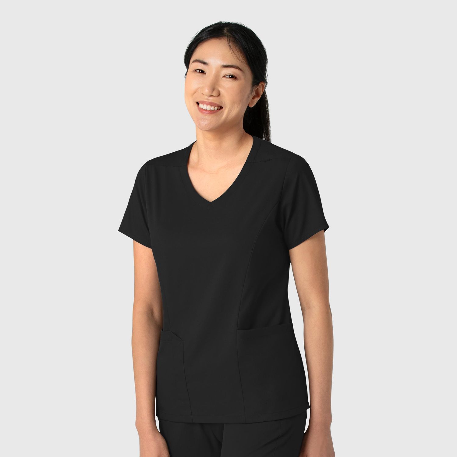 Casacca donna 6251 scollo a V black