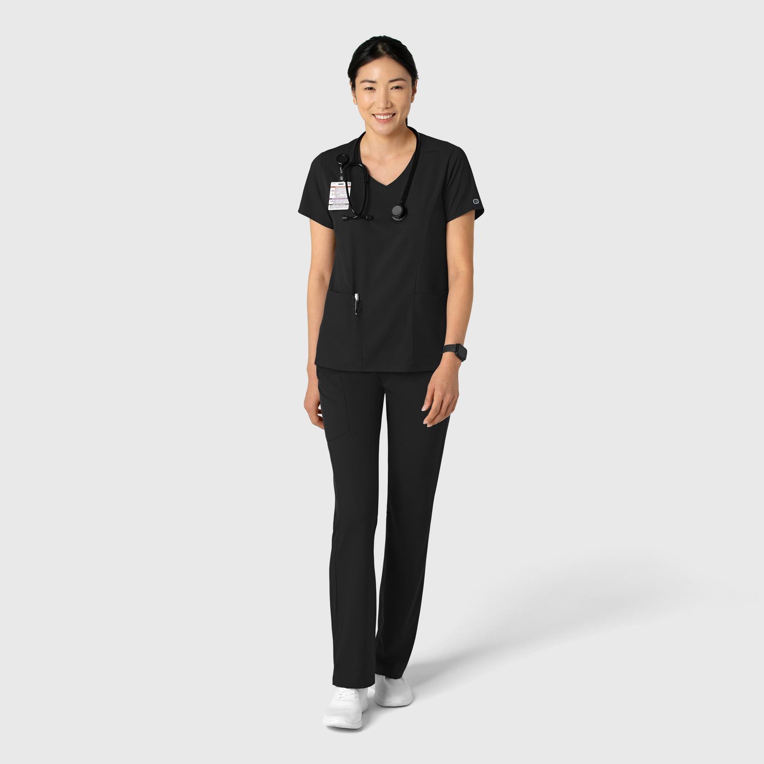 Casacca donna 6251 scollo a V black