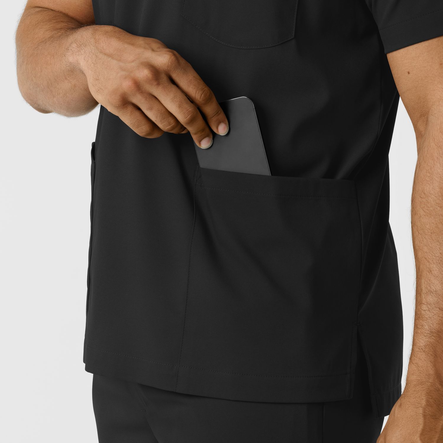Casacca uomo 6351 scollo a V black
