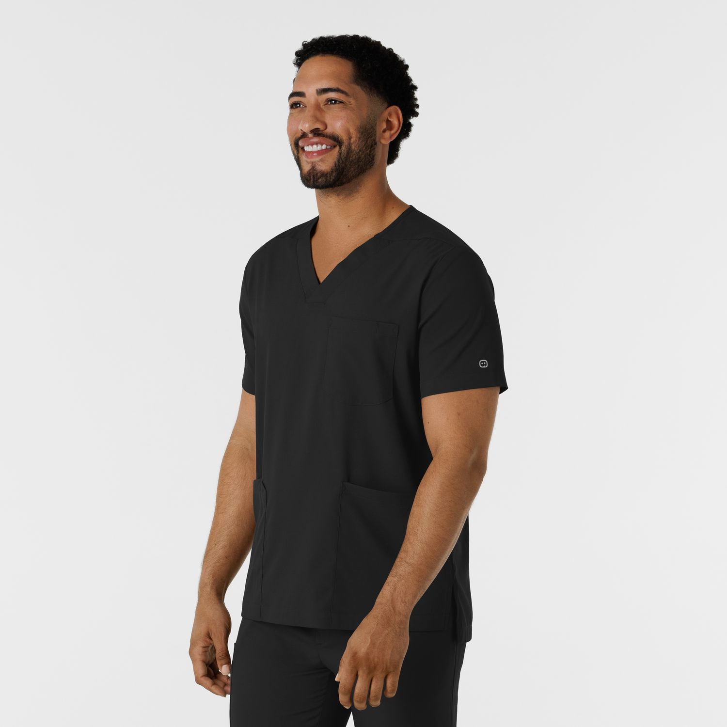 Casacca uomo 6351 scollo a V black
