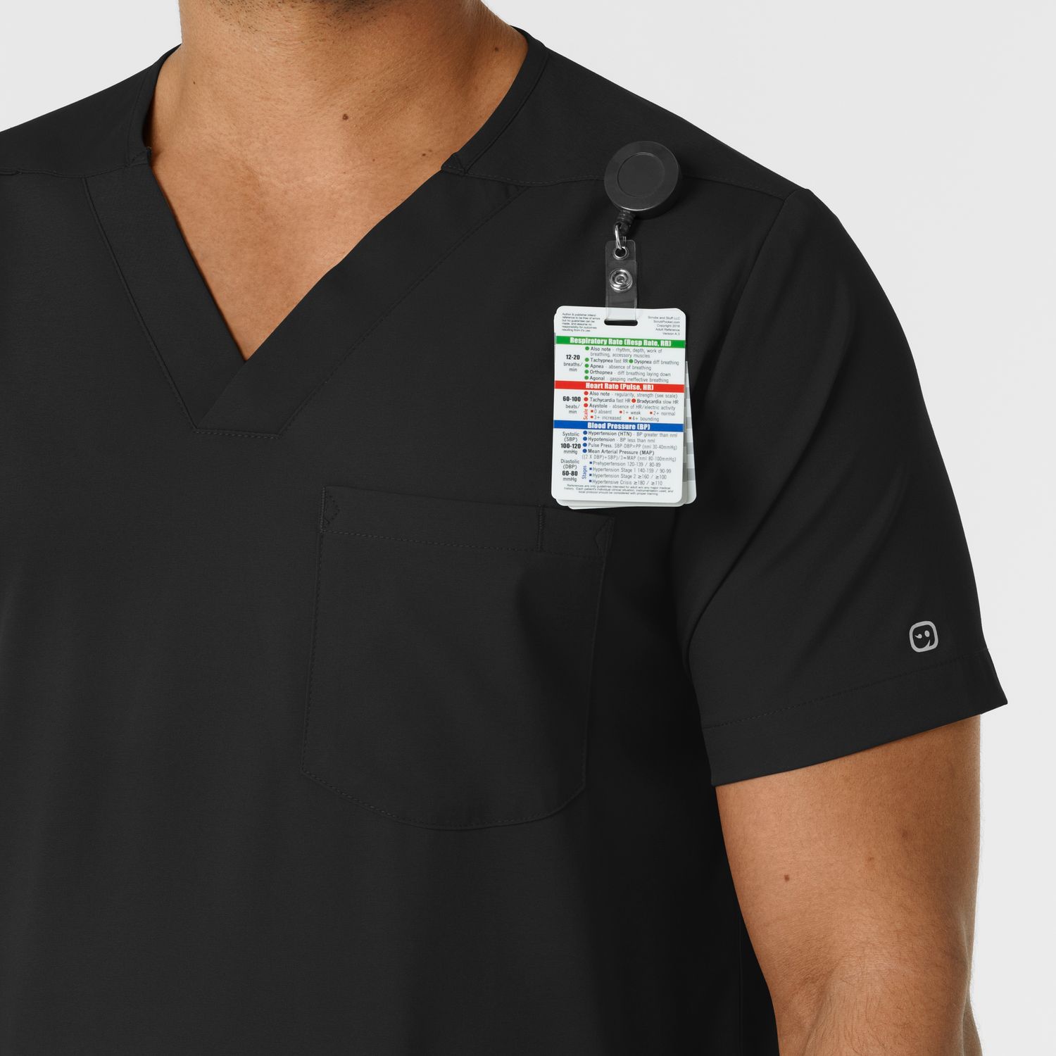 Casacca uomo 6351 scollo a V black