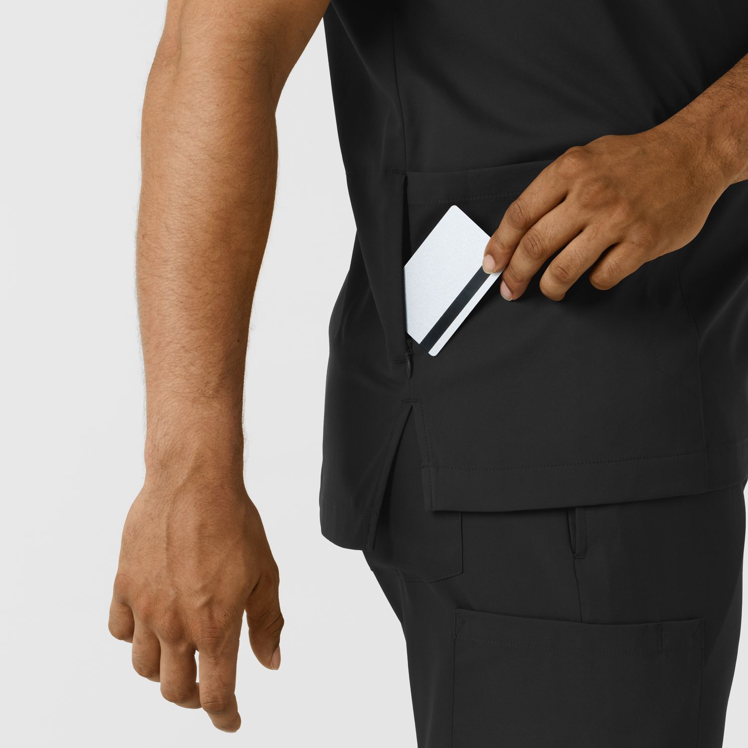 Casacca uomo 6351 scollo a V black