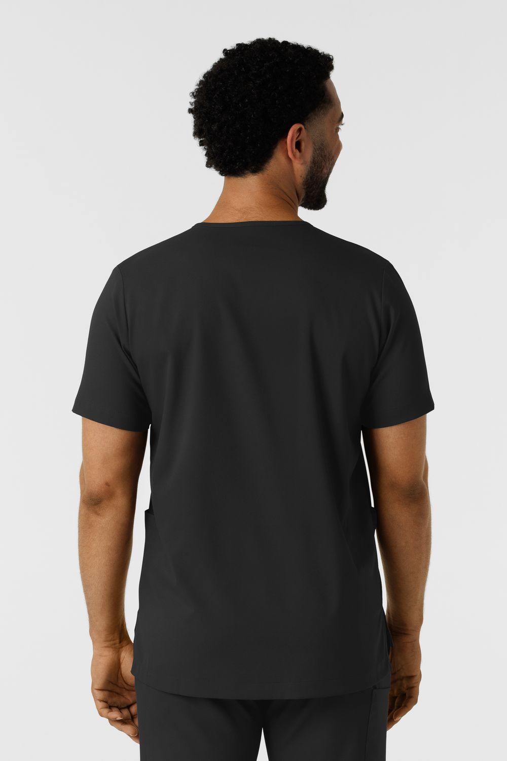 Casacca uomo 6351 scollo a V black