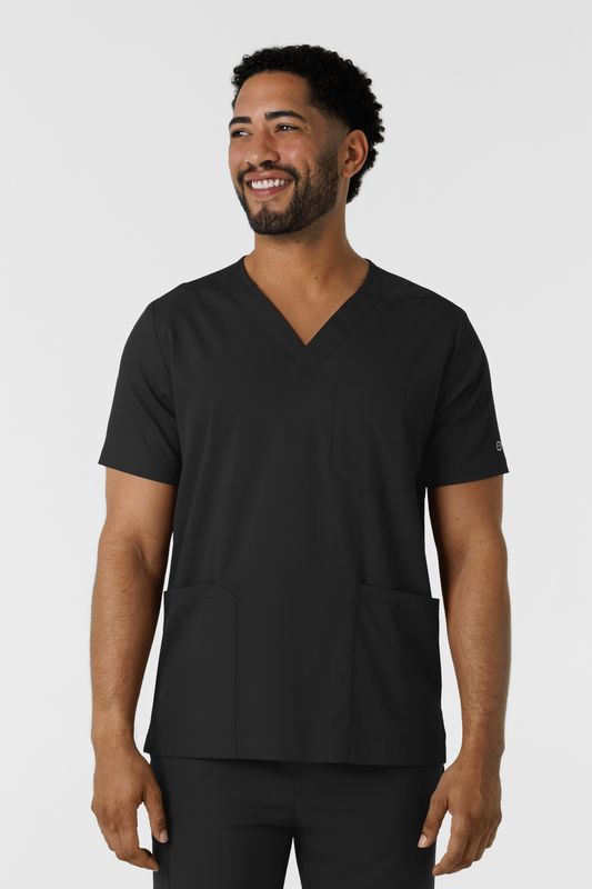 Casacca uomo 6351 scollo a V black