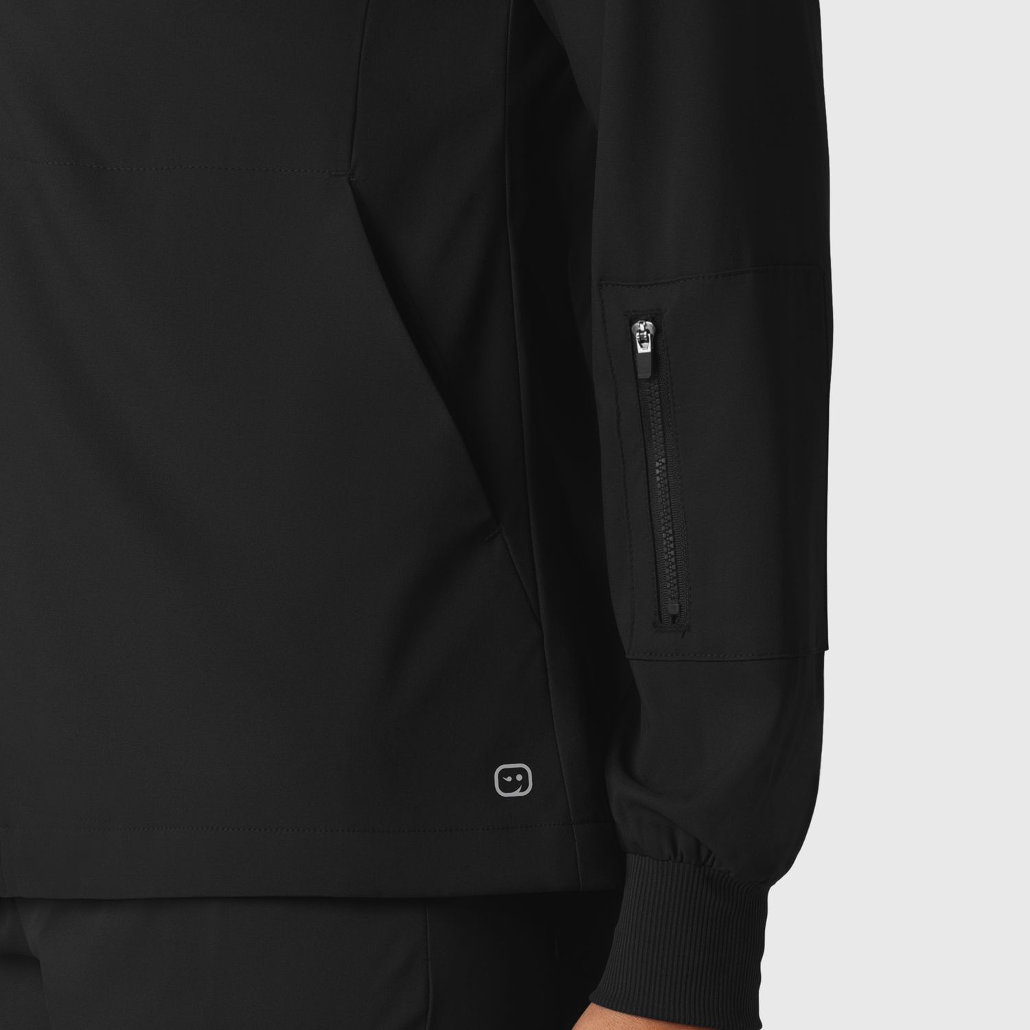 Casacca donna 8151 manica lunga e zip black