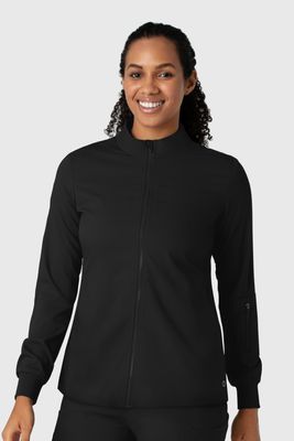 Casacca donna 8151 manica lunga e zip black