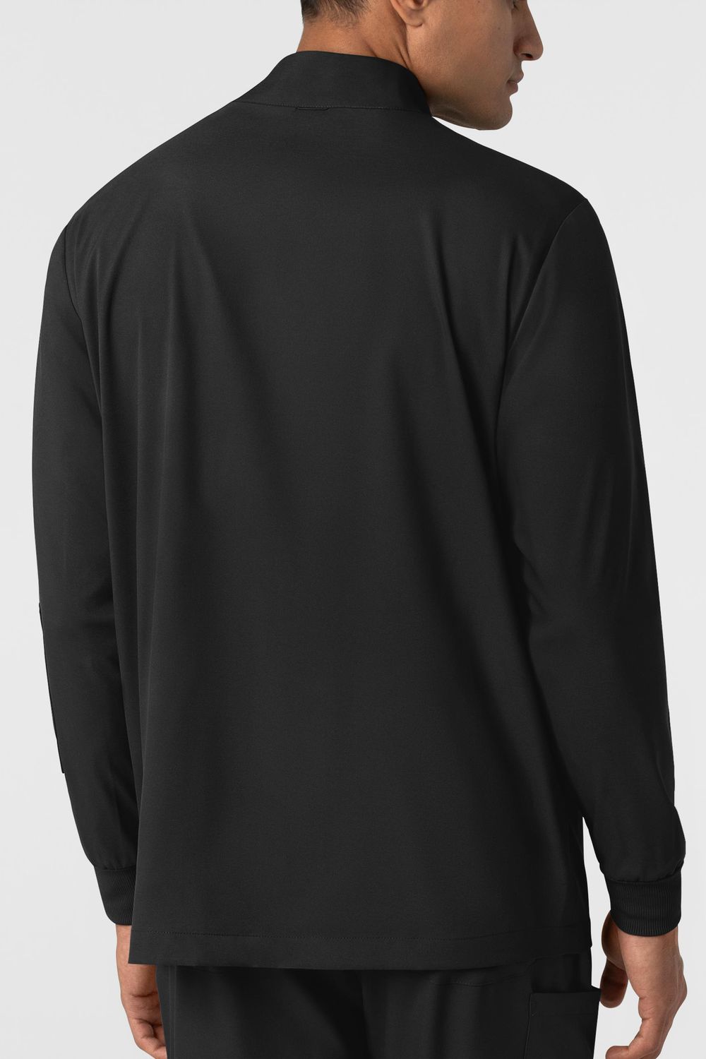 Casacca uomo 8351 manica lunga e zip black