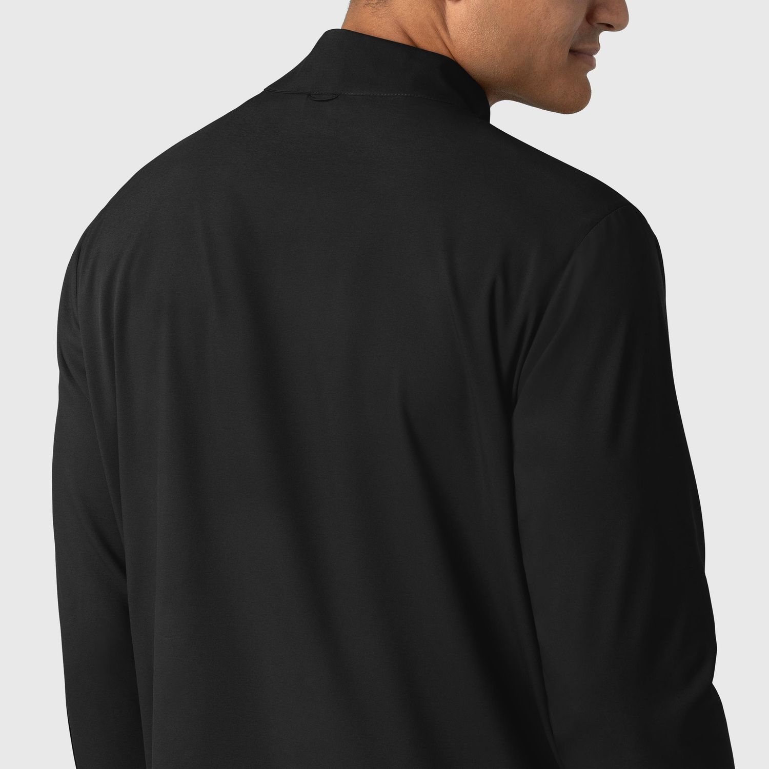 Casacca uomo 8351 manica lunga e zip black