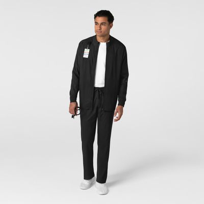 Casacca uomo 8351 manica lunga e zip black