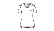 Casacca donna 6151 scollo a V iris