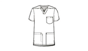 Casacca uomo 6351 scollo a V pewter