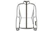 Casacca uomo 8351 manica lunga e zip grape