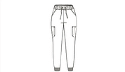 Pantalone donna 5151 jogger cargo cloud