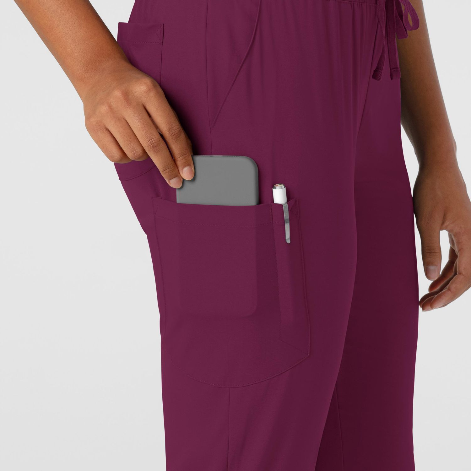 Pantalone donna 5151 jogger cargo wine
