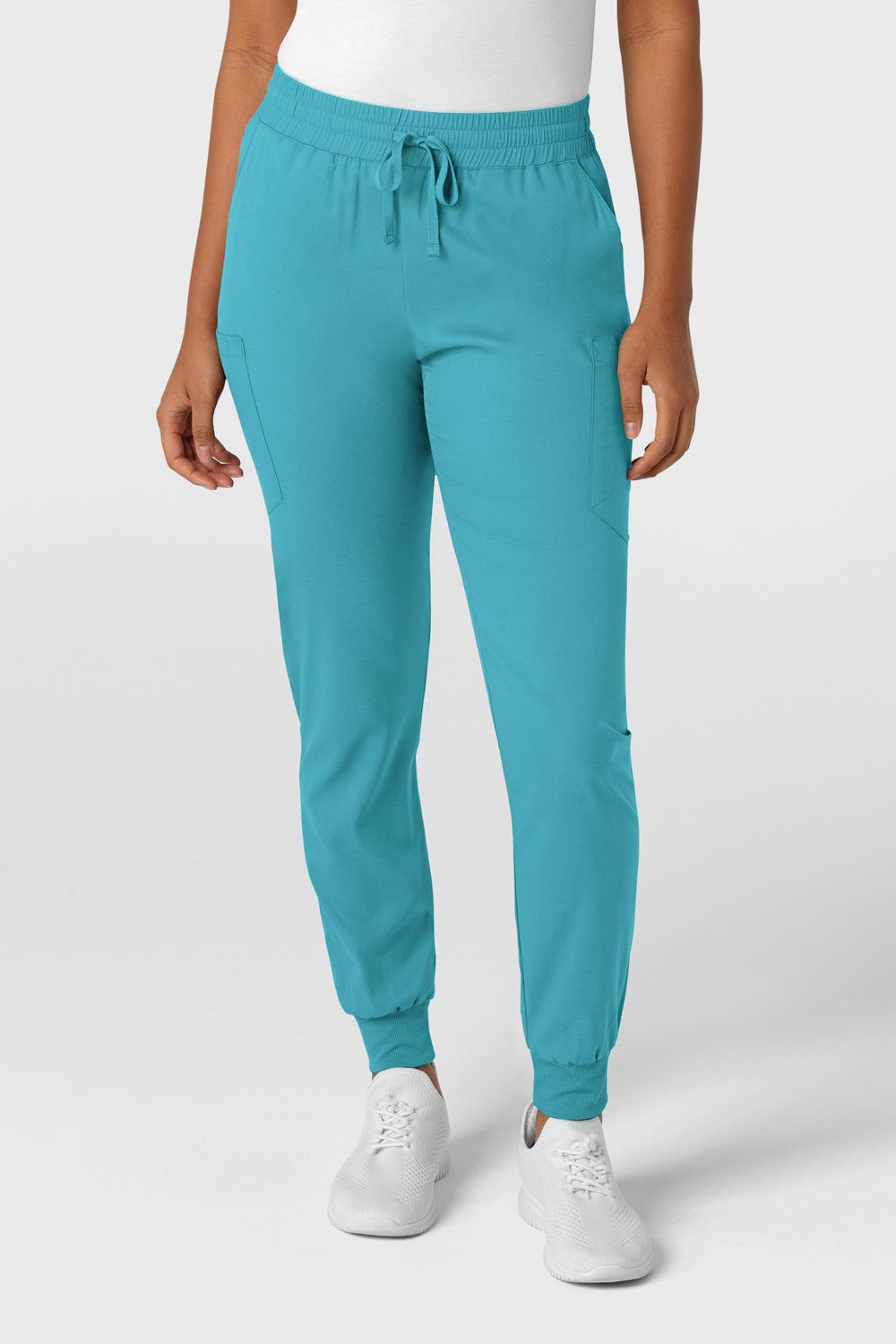 Pantalone donna 5151 jogger cargo teal blue