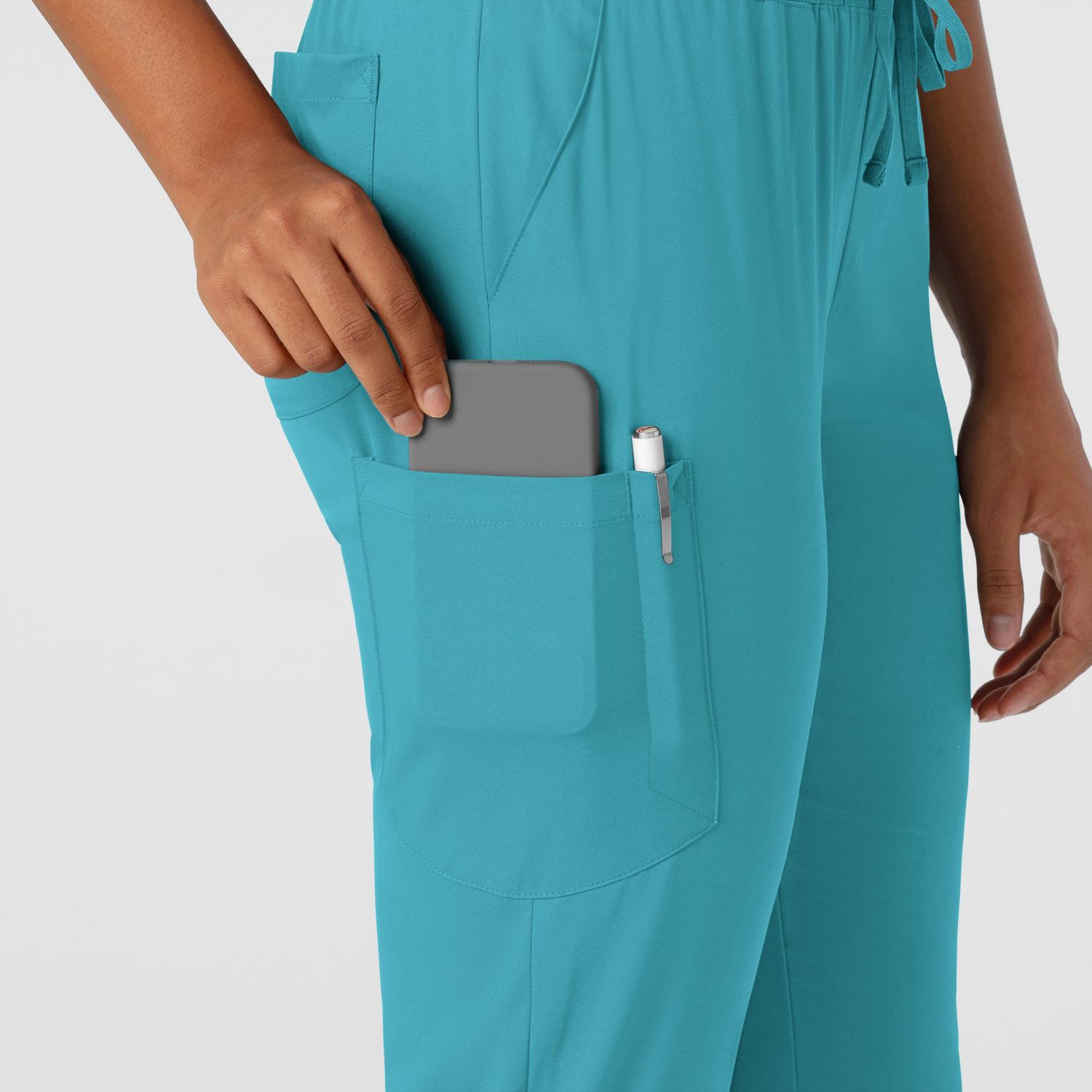 Pantalone donna 5151 jogger cargo teal blue