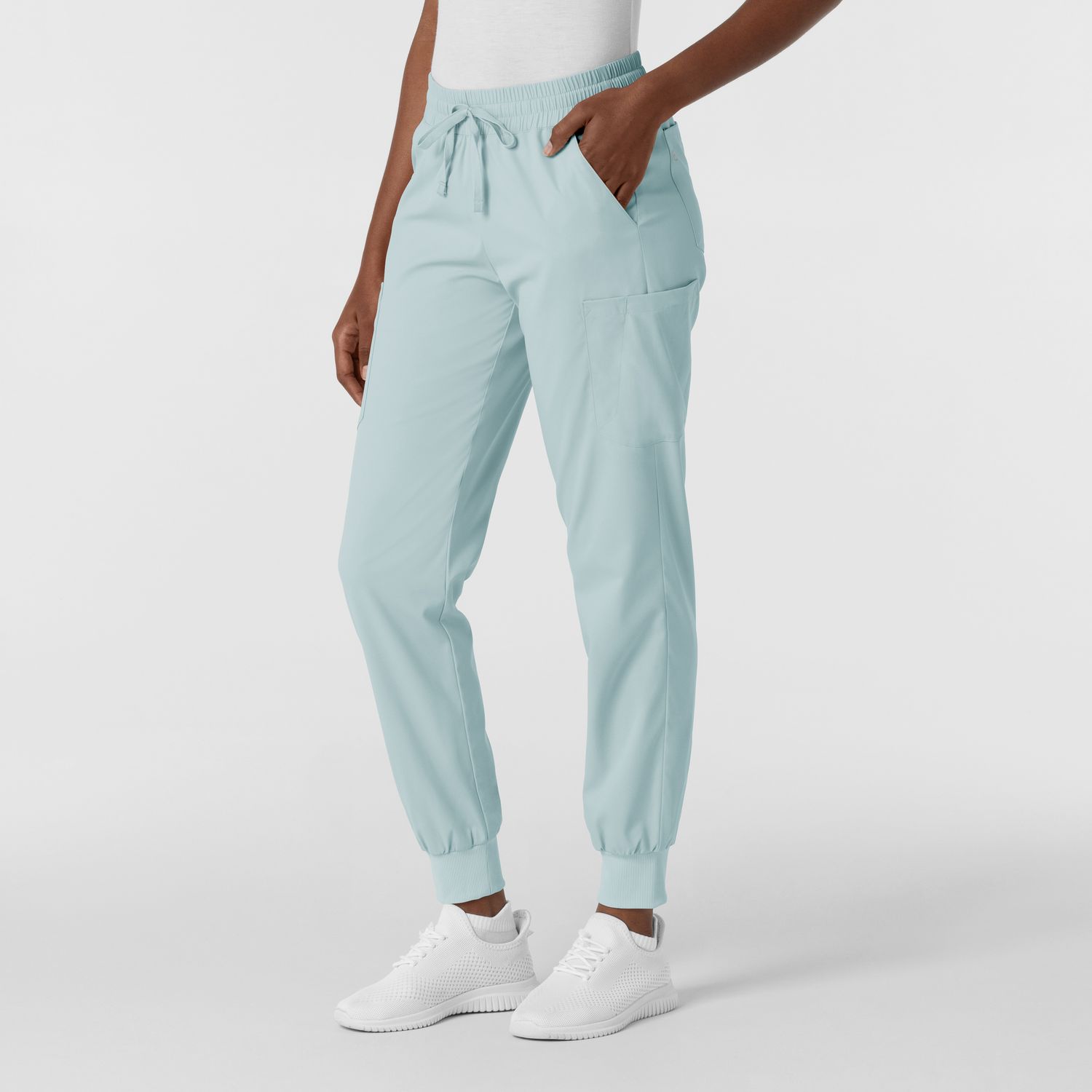 Pantalone donna 5151 jogger cargo sky blue