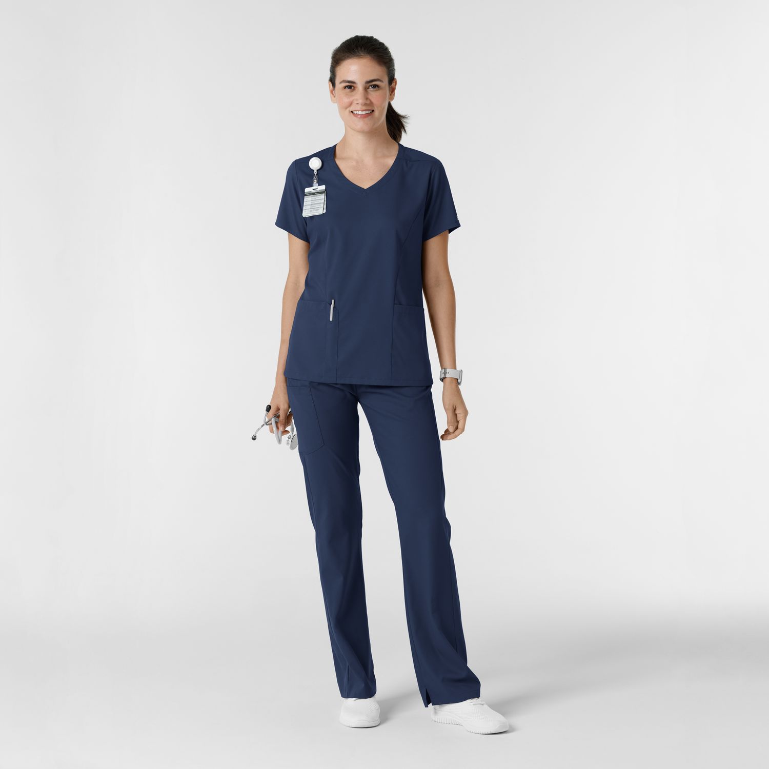 Pantalone donna 5251 svasato navy blue