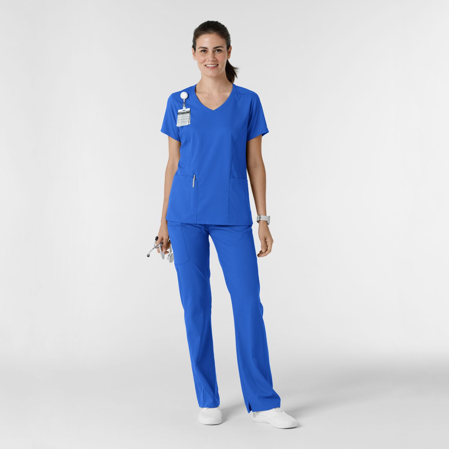 Pantalone donna 5251 svasato royal blue