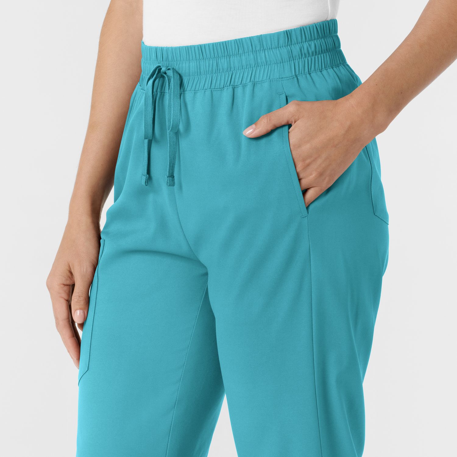 Pantalone donna 5251 svasato teal blue